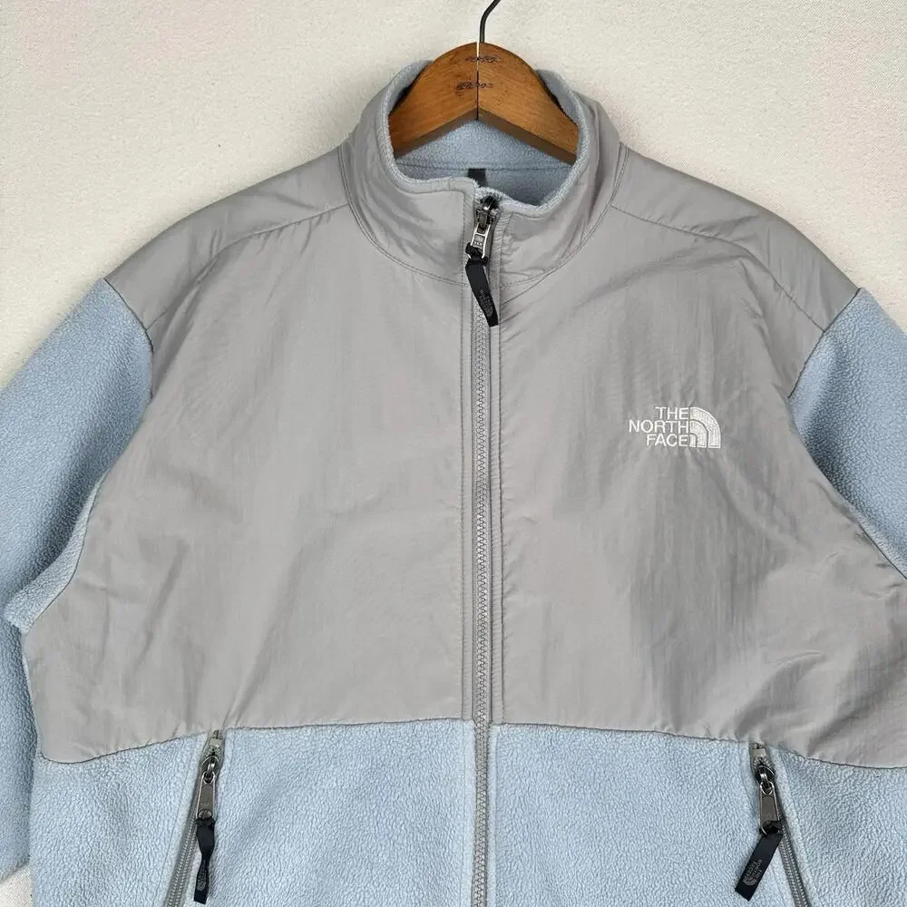 The North Face Youth X-Large XL Blue Gray Fleece Full Zip Jacket‎